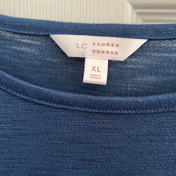 LC Lauren Conrad Navy Blue Top - Picture 3 of 7